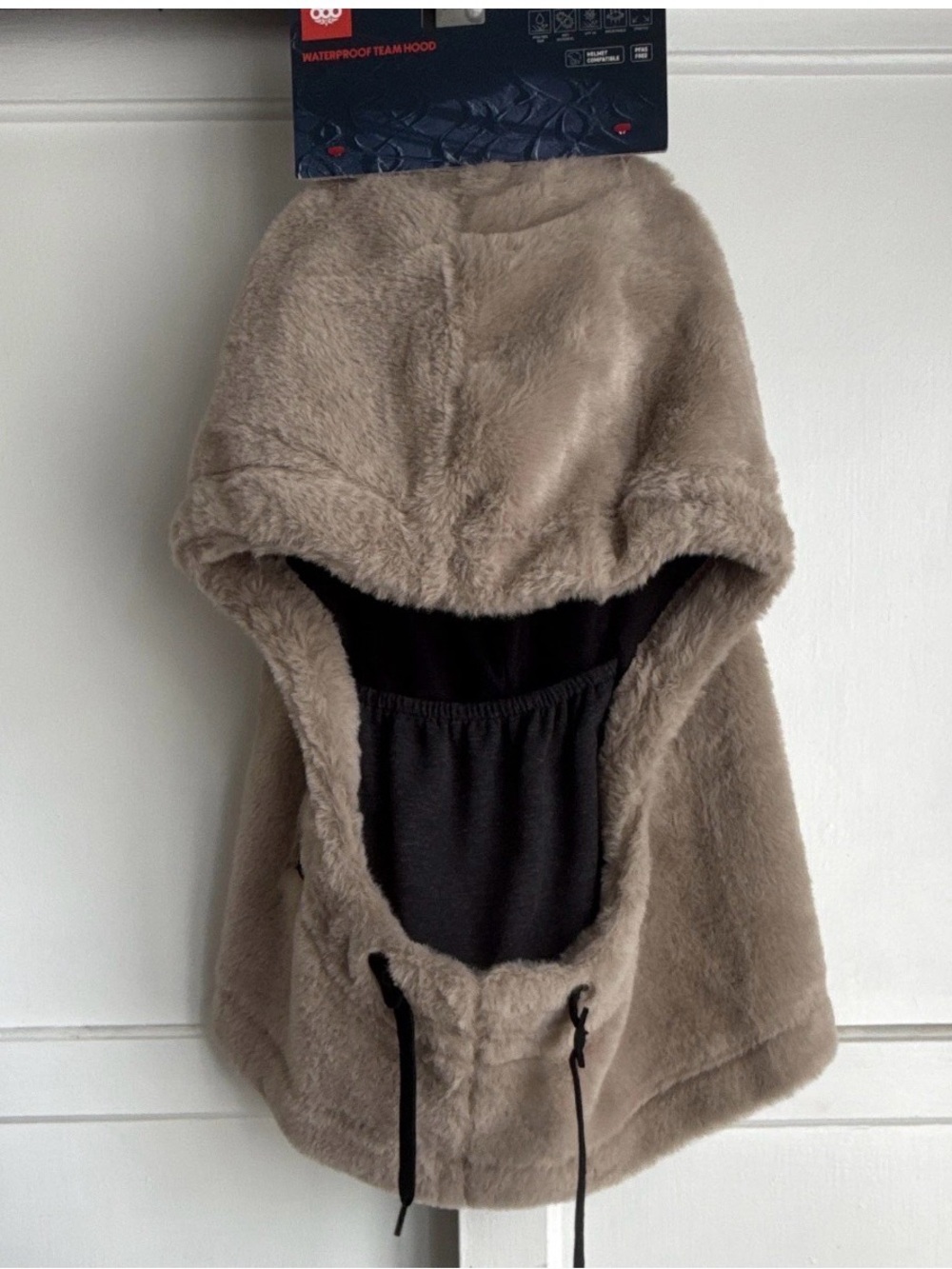 686 TARMAC Faux Fur Hood in Pink Taupe